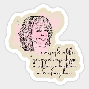 wise words of reba Sticker